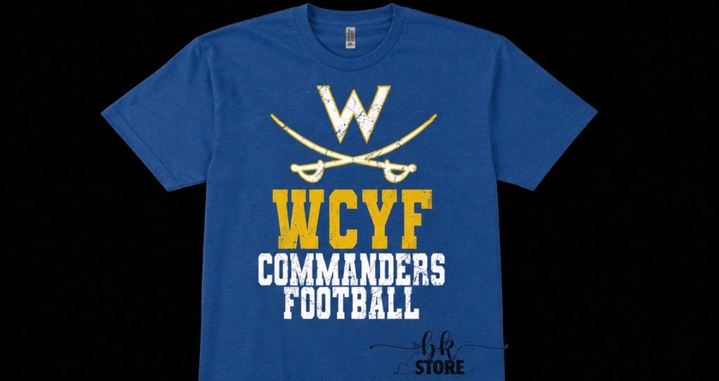 Royal Tee- WCYS-Commander Football Personalization