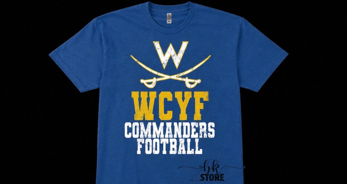 Royal Tee- WCYS-Commander Football Personalization