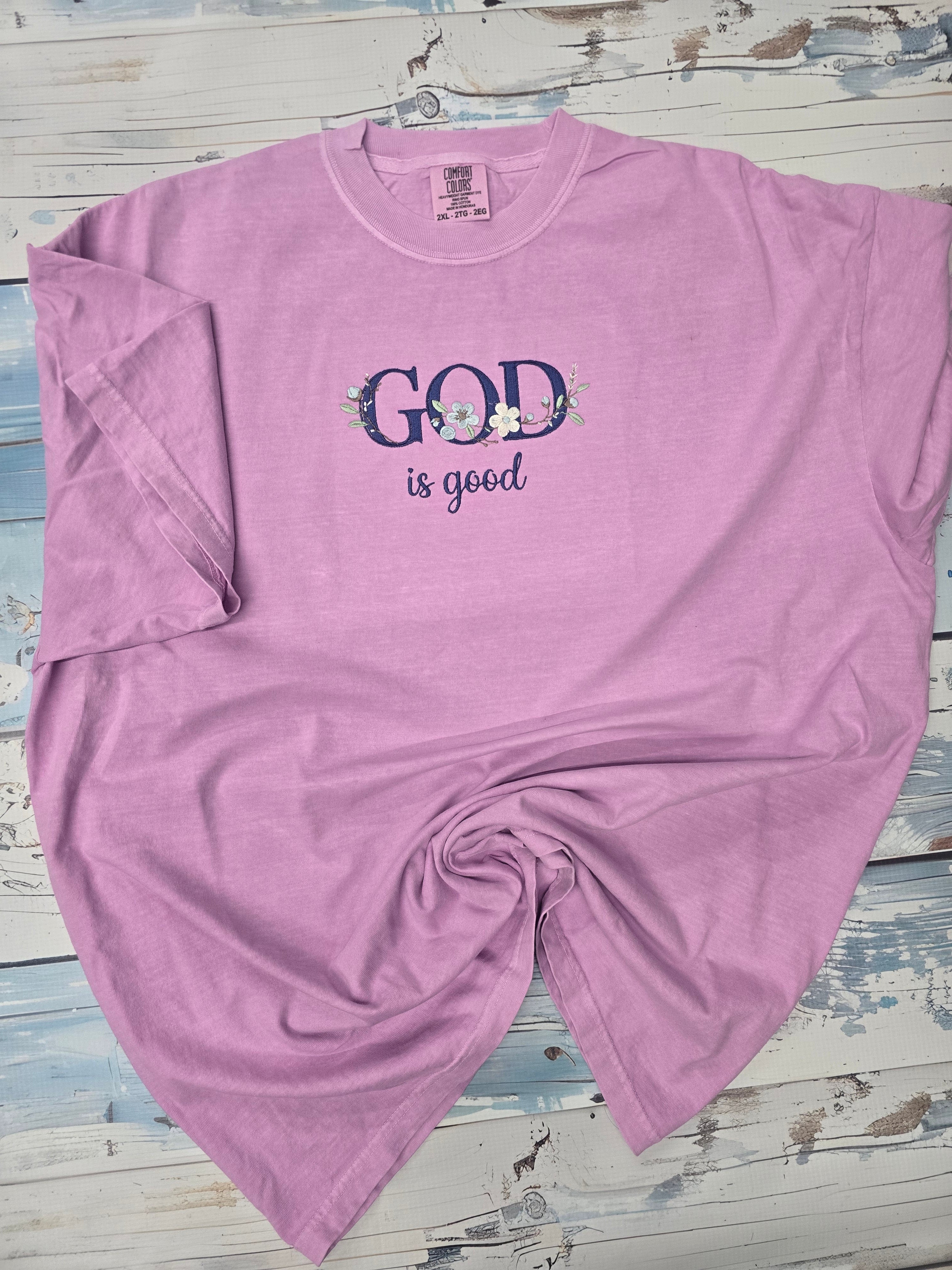God is Good embroidered Tee