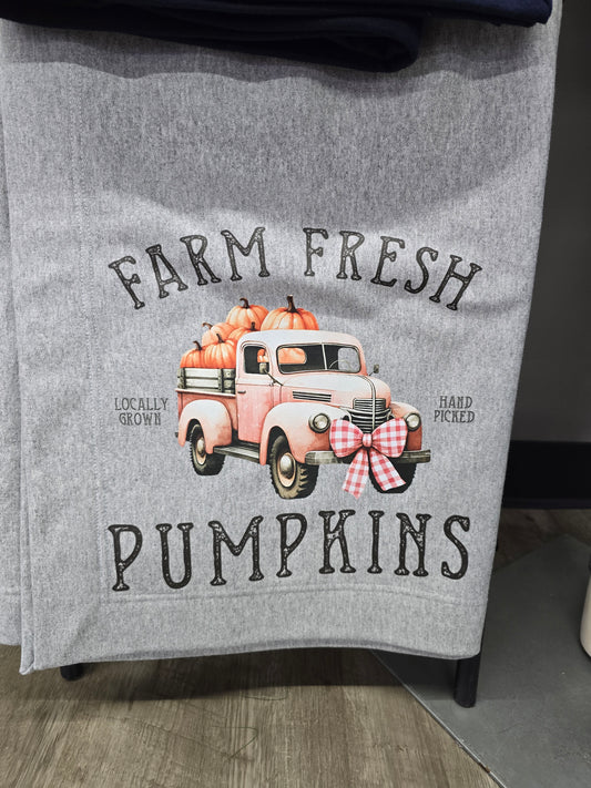 FARM FRESH PUMPKIN SEASON BLANKET