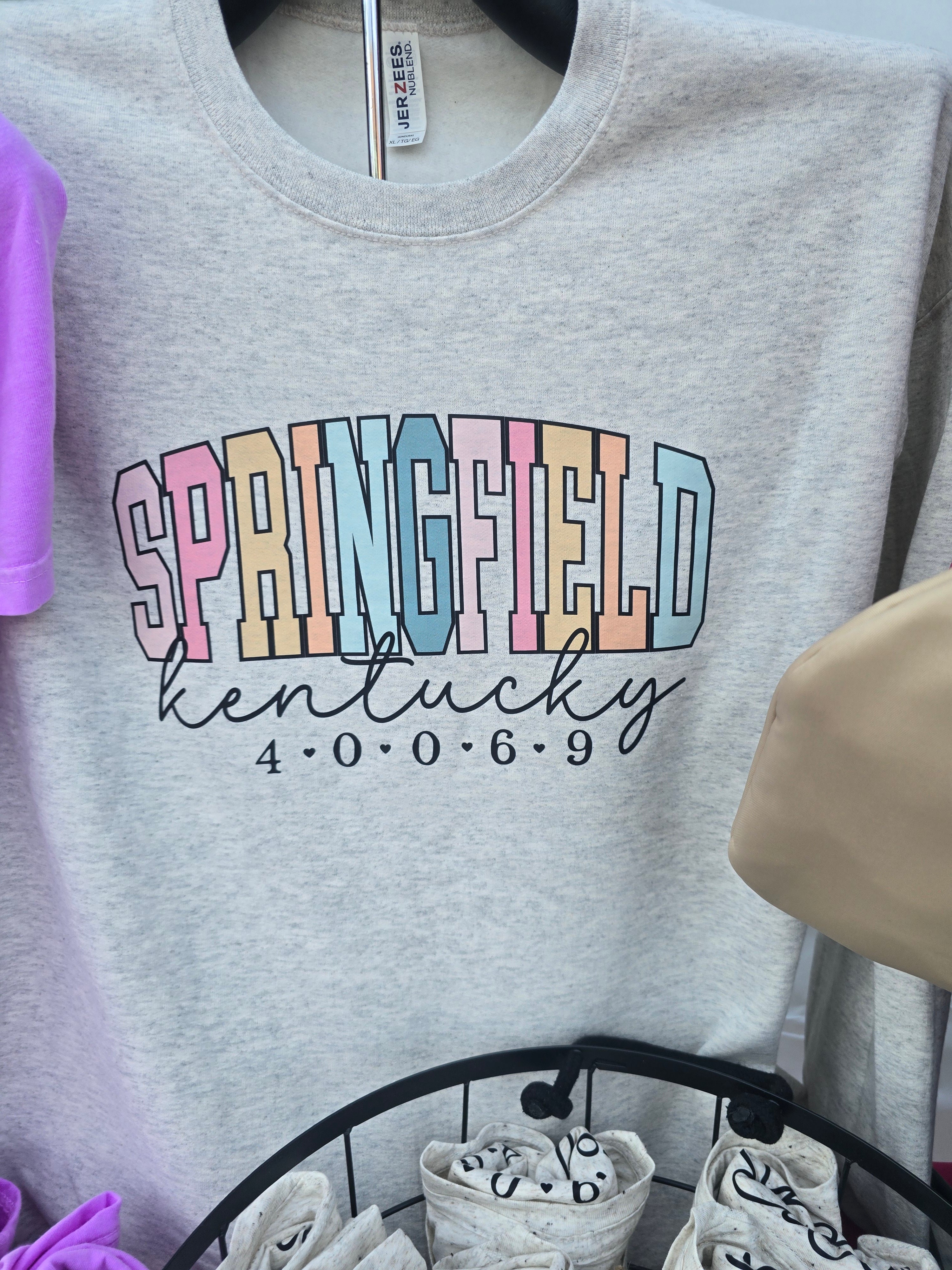Springfield zipcode crewneck