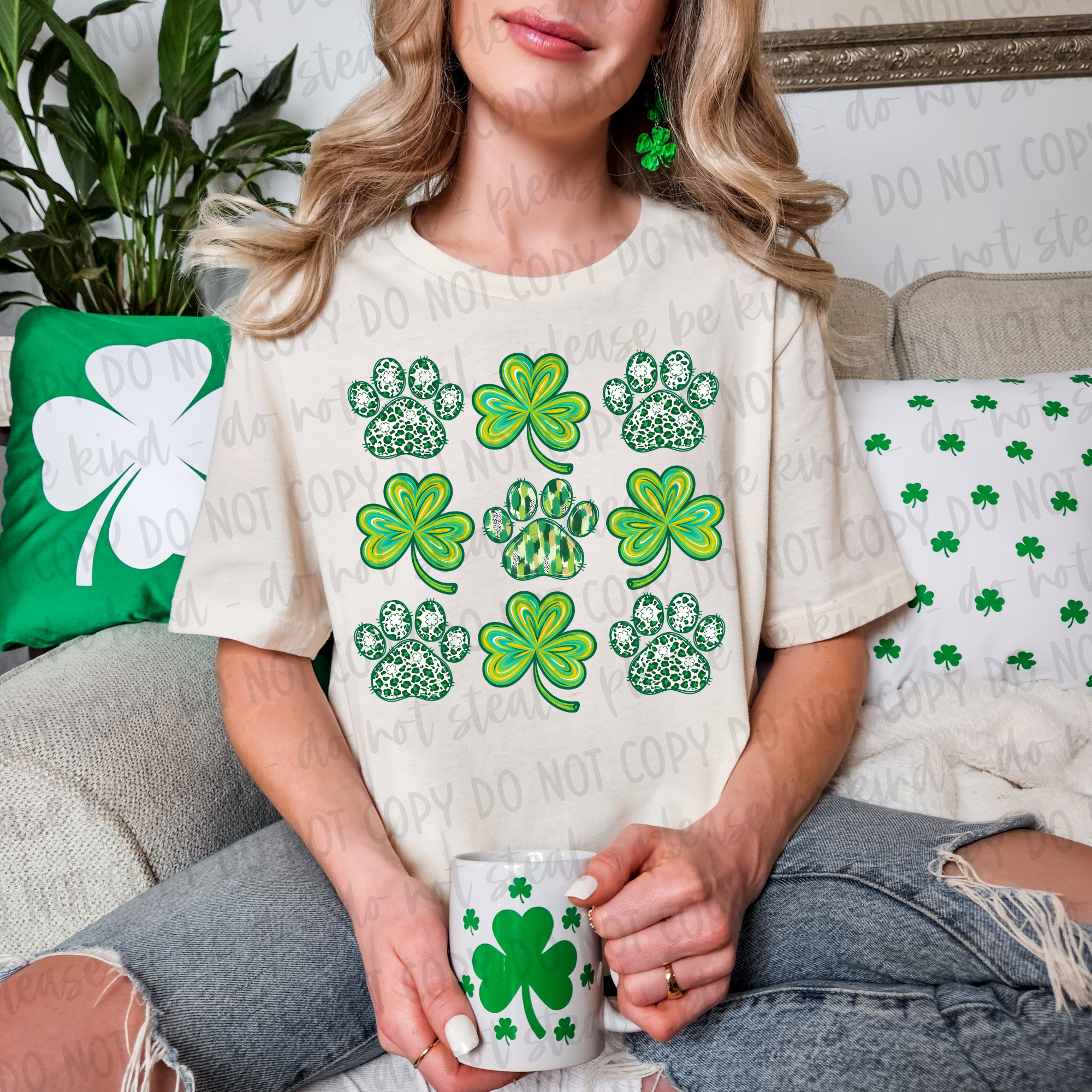 ST. PATRICK'S PAW PRINT TEE
