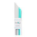 Clear and Aqua Reusable Straws