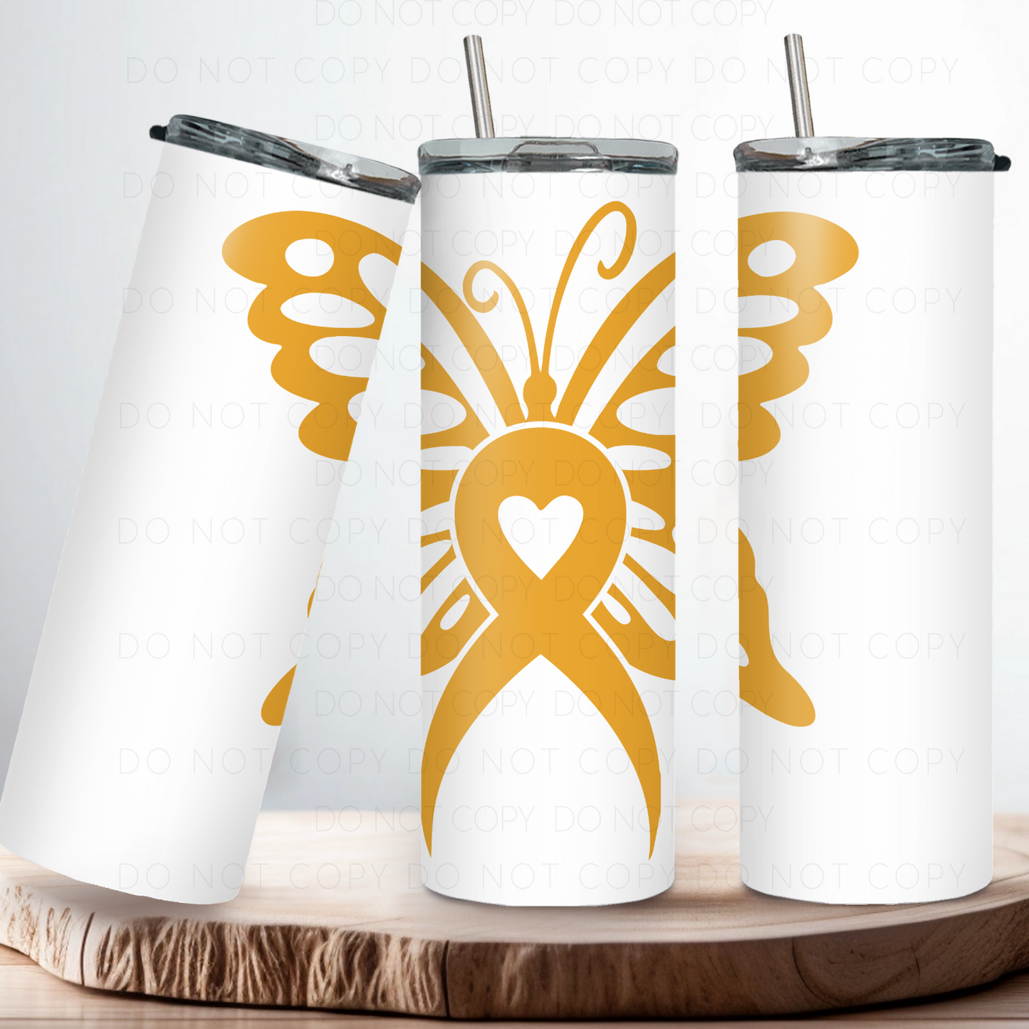 Childhood Cancer Butterfly 20oz Tumbler