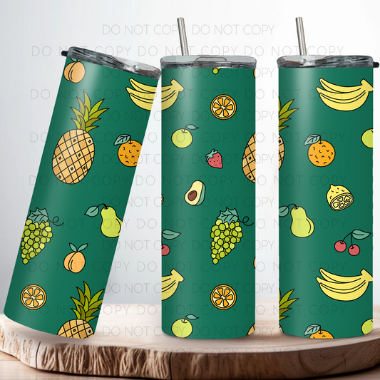 Fruits On Green 20oz Tumbler